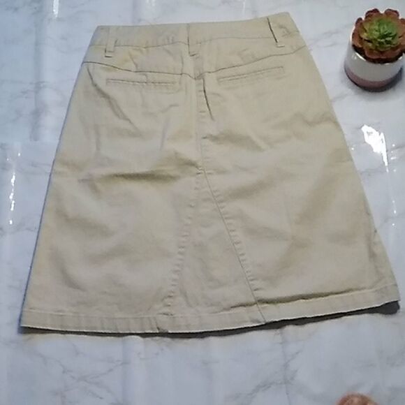 Talbots Midi Skirt Beige size 0 - Picture 3 of 11